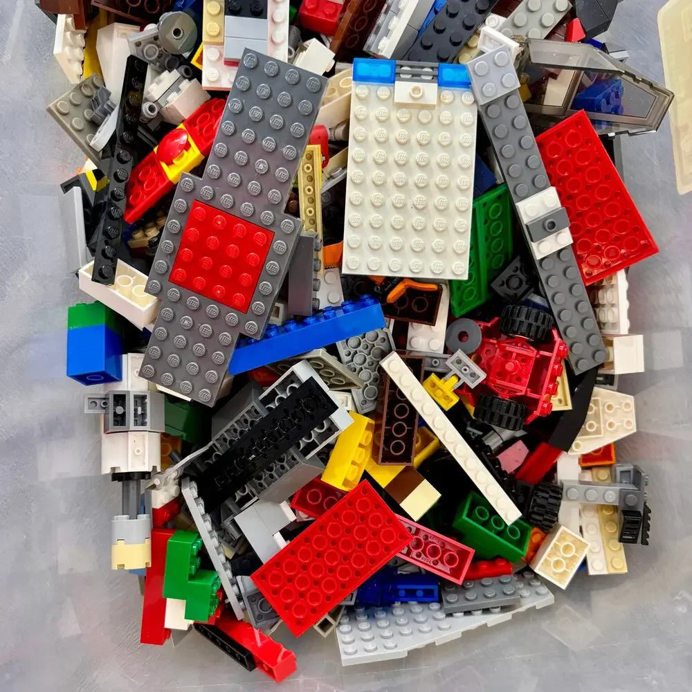 Bulk Lot of LEGO Replacement Bricks Blocks Parts Wheels 3 Lbs. Preowned Modern